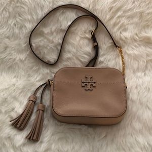 Tory Burch McGraw Leather Camera Crossbody Bag